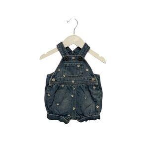 ⭐️ 5/$30 Gap Kids Floral Denim Overalls size 0-3 Months